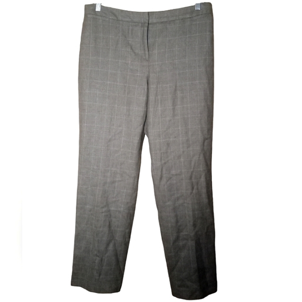 Pendleton Women's 100% Virgin Wool Glenn Plaid Dress Slacks Trousers Size 14